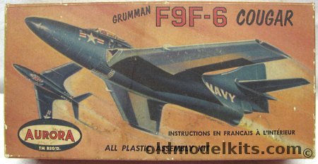 Aurora 1/82 Grumman F9F-6 Cougar - Canada Issue - (F9F6), 293 plastic model kit